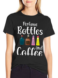Perfume Bottles & Coffee T-Shirt