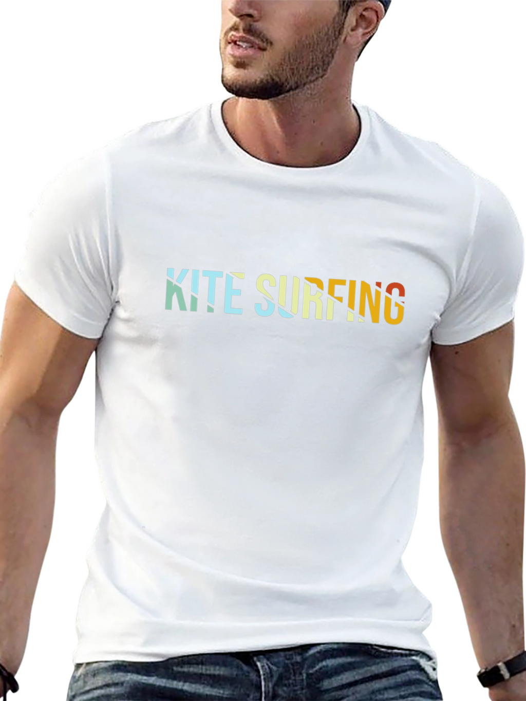 Kite Surfing Graphic Tee - Retro Style