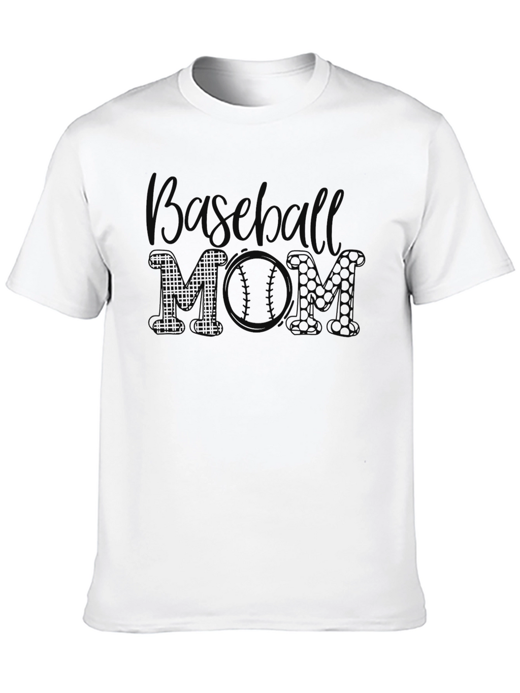 Baseball MOM Graphic T-Shirt