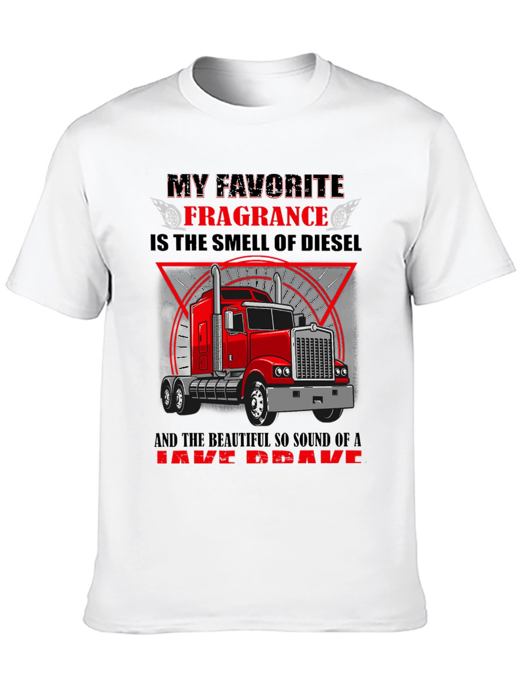 Diesel Smell Trucker T-Shirt - Black