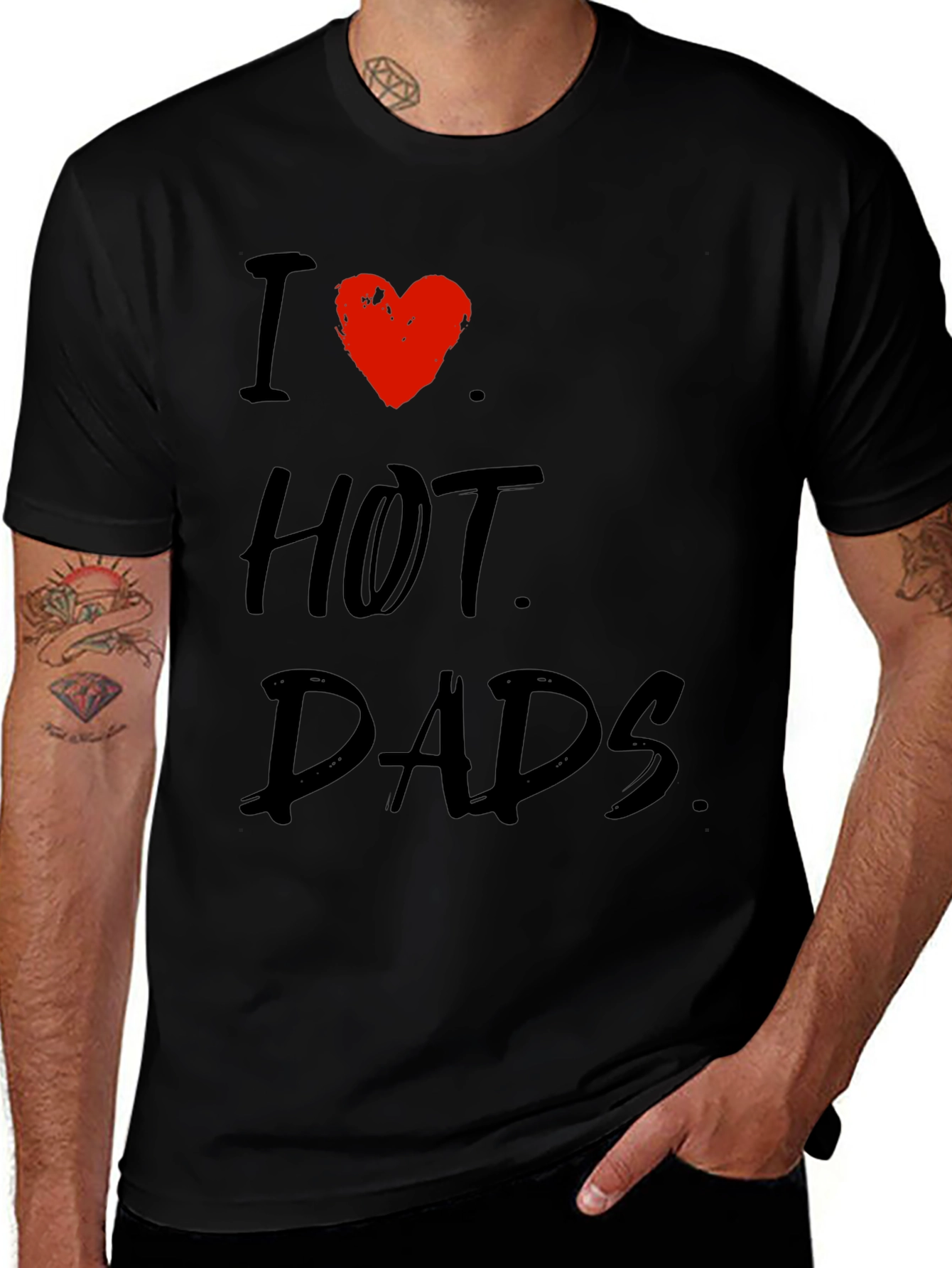 I Heart Hot Dads Graphic T-Shirt