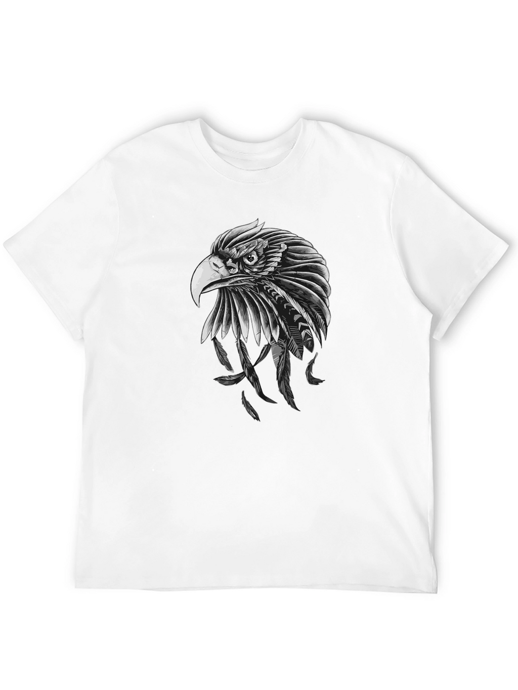 Eagle Feather Graphic Black T-Shirt