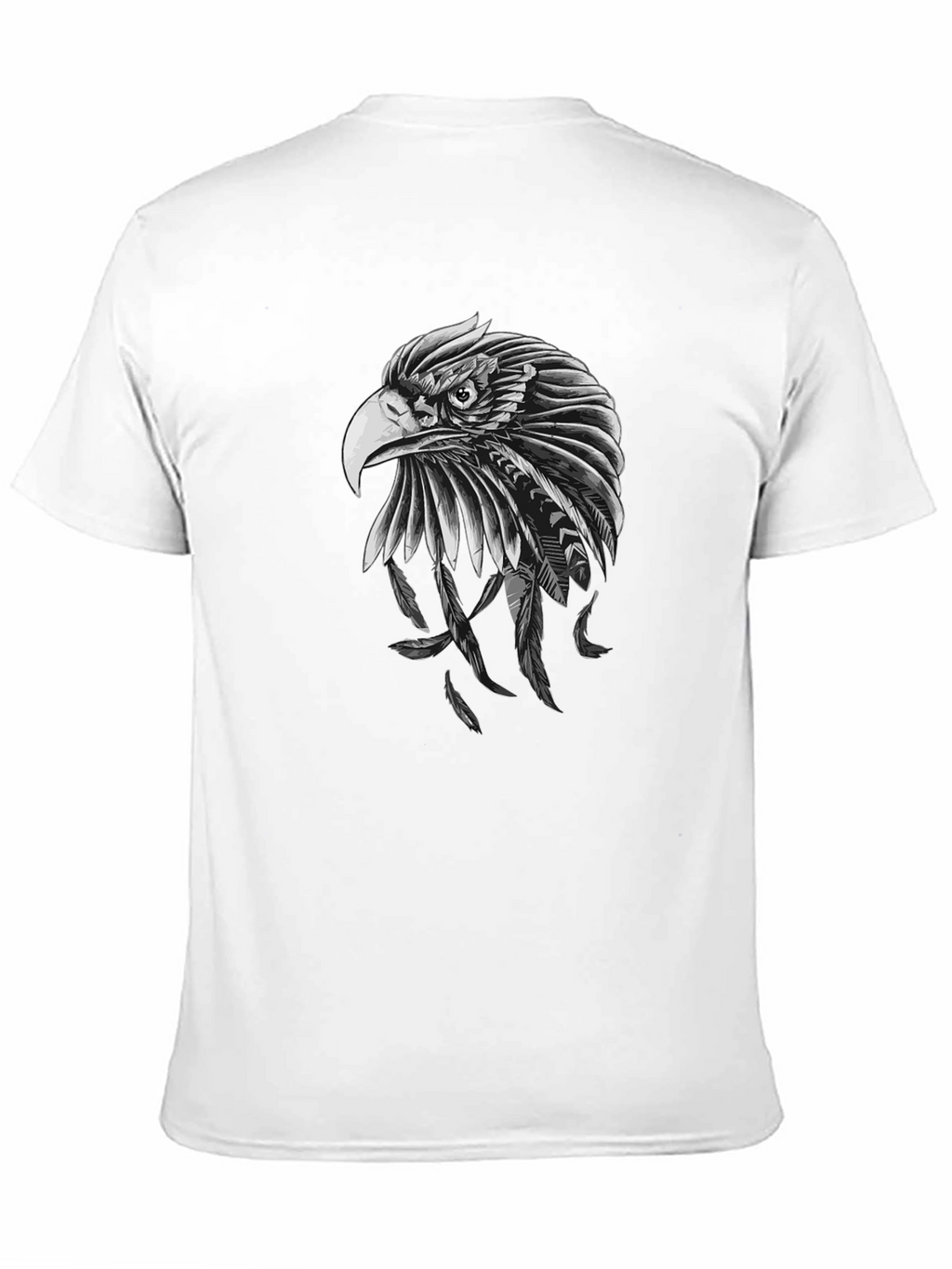 Eagle Feather Graphic Black T-Shirt