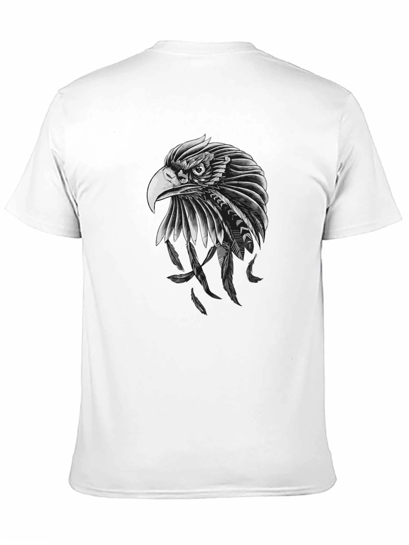 Eagle Feather Graphic Black T-Shirt