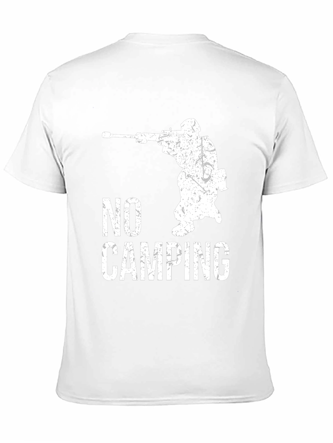 No Camping T-Shirt - Sniper Graphic