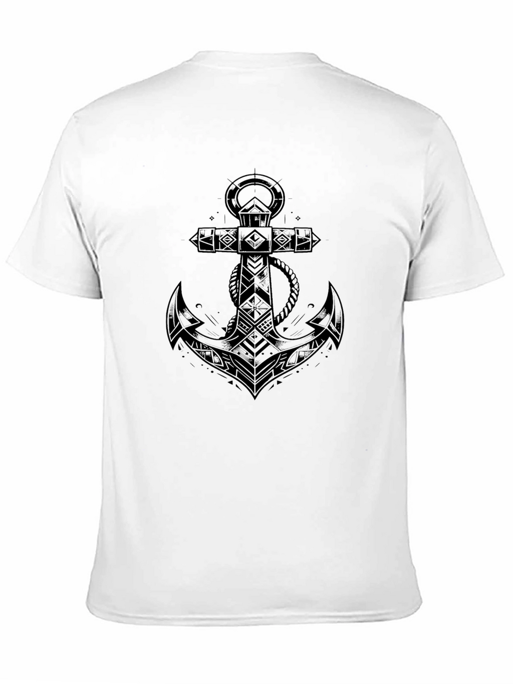 Anchor Graphic Tee - Classic Black Cotton