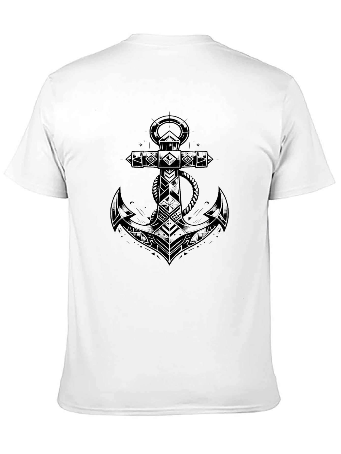 Anchor Graphic Tee - Classic Black Cotton