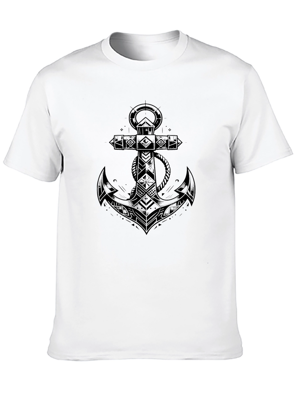 Anchor Graphic Tee - Classic Black Cotton