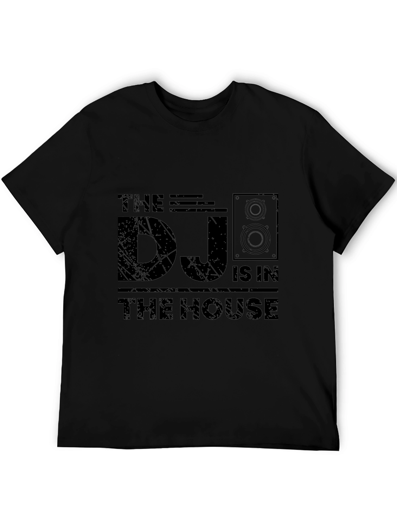 DJ In The House Black T-Shirt - Music Lover Tee