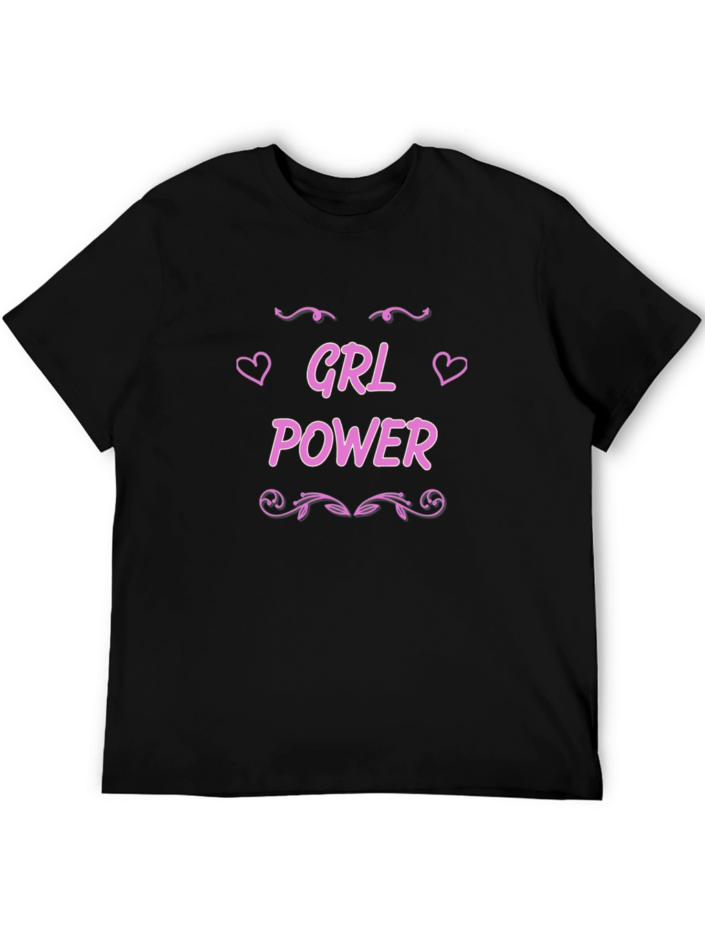 Girl Power Black Graphic Tee