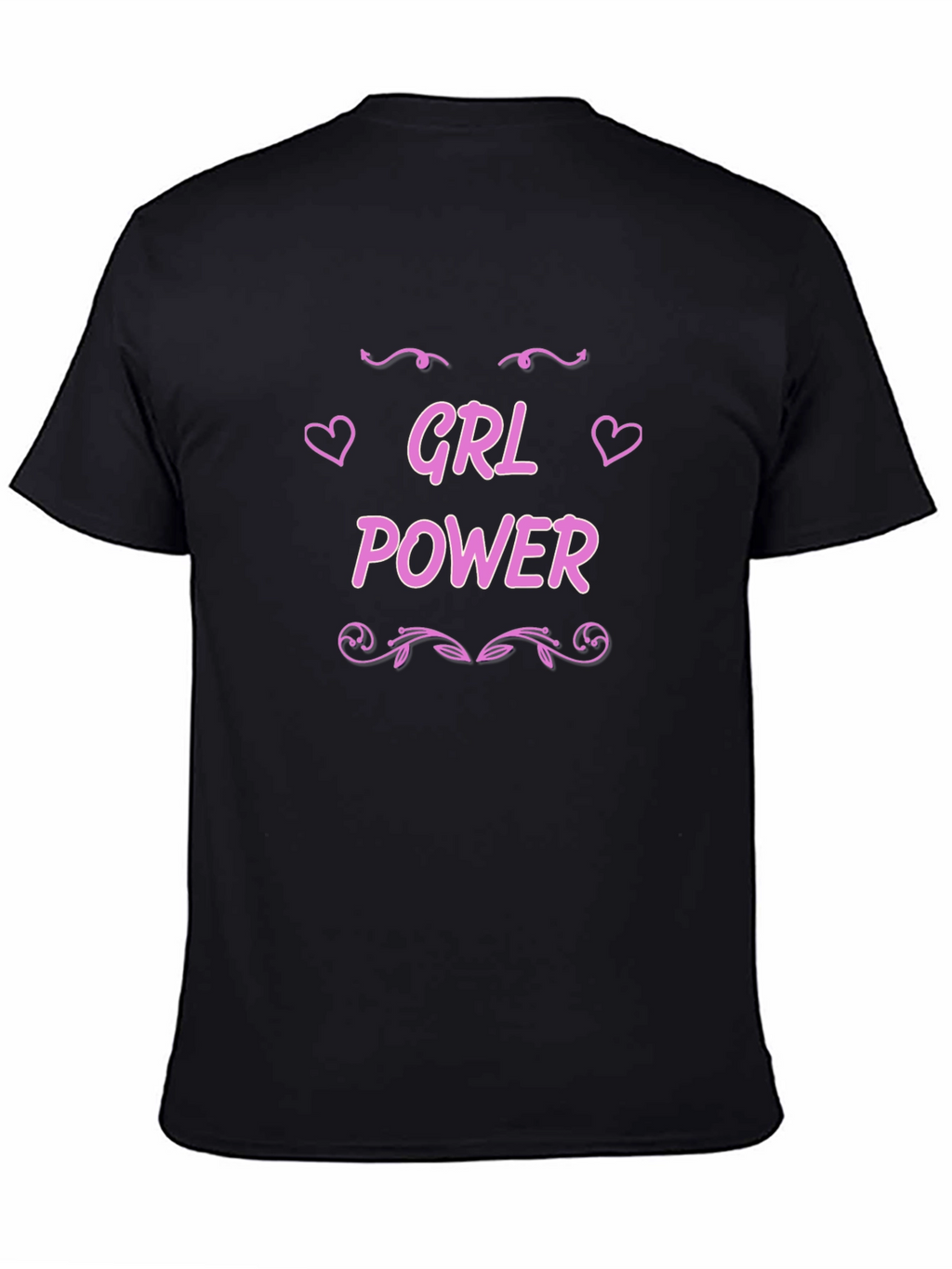 Girl Power Black Graphic Tee