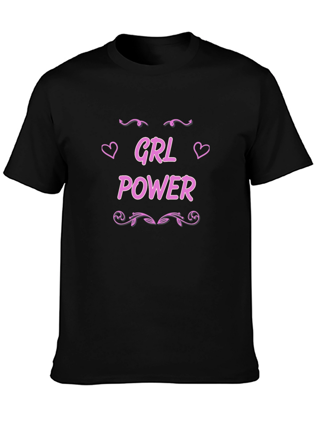 Girl Power Black Graphic Tee