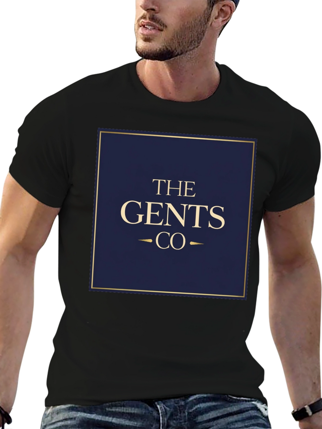 The Gents Co. Mens Black Graphic T-Shirt