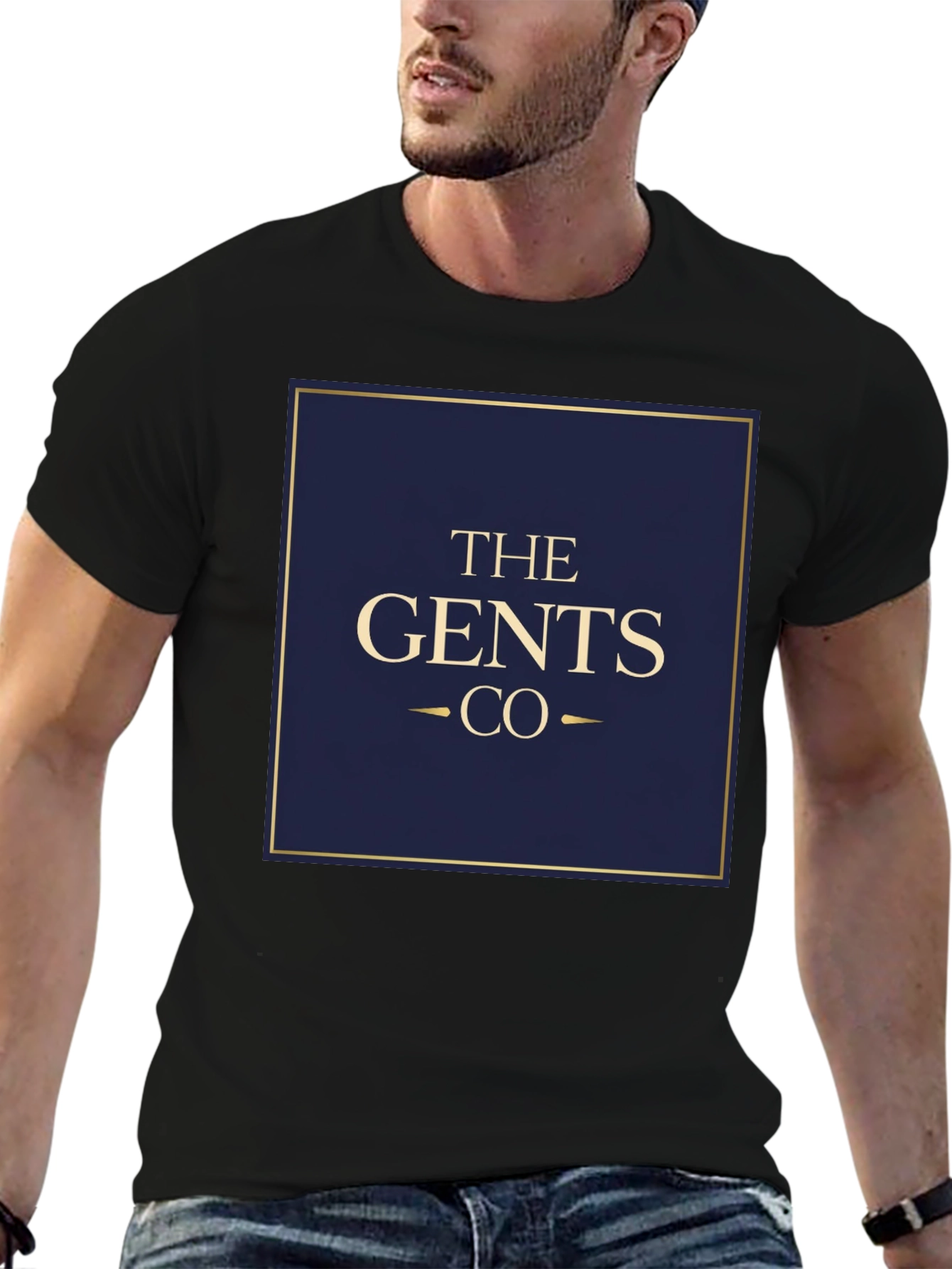The Gents Co. Mens Black Graphic T-Shirt