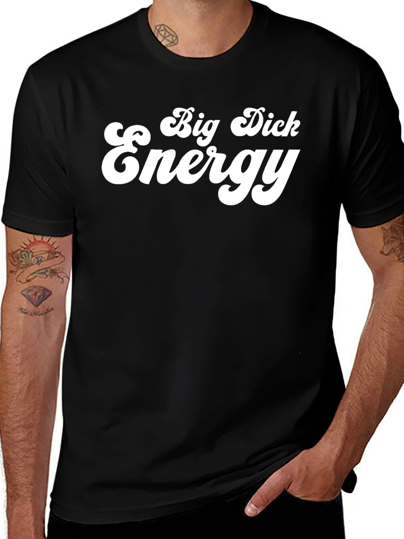 Big Dick Energy Black Graphic T-Shirt