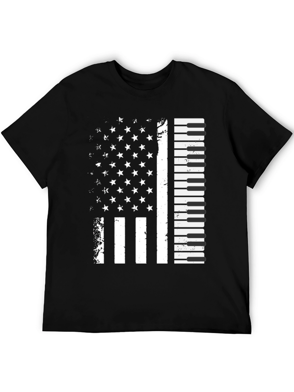 Piano Flag Graphic T-Shirt