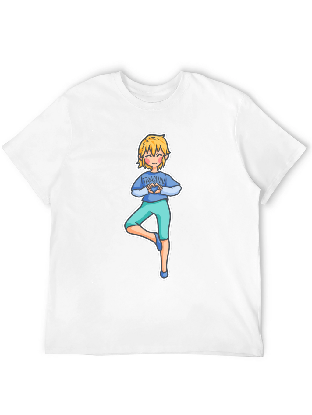 Yoga Cartoon Tee: Fansinn Design