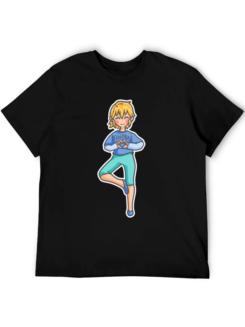 Yoga Cartoon Tee: Fansinn Design