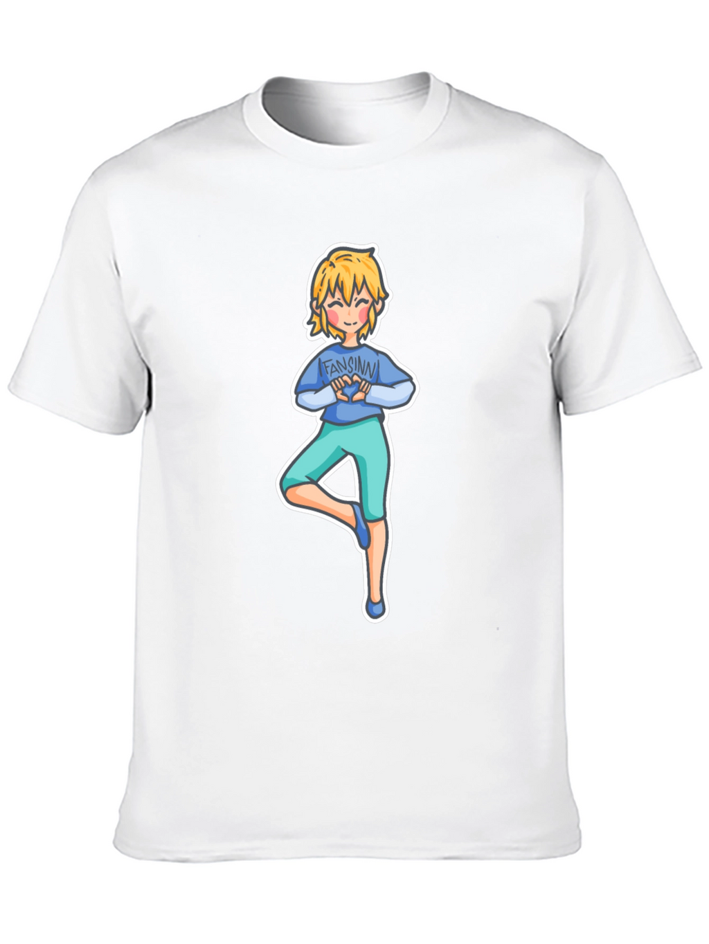 Yoga Cartoon Tee: Fansinn Design