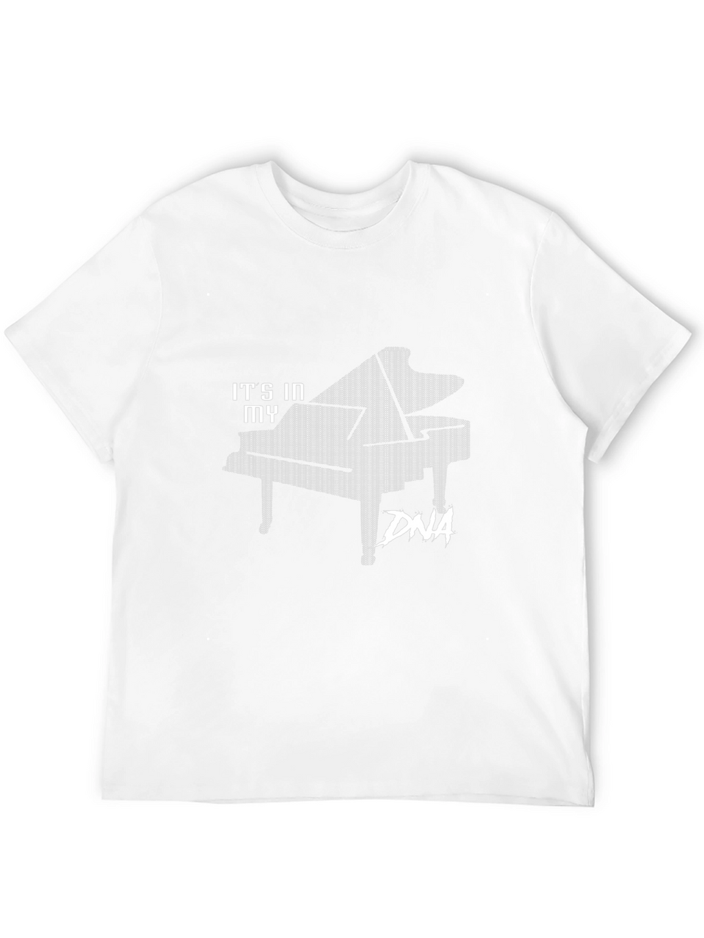 Piano DNA Graphic Tee - Musicians Black T-Shirt