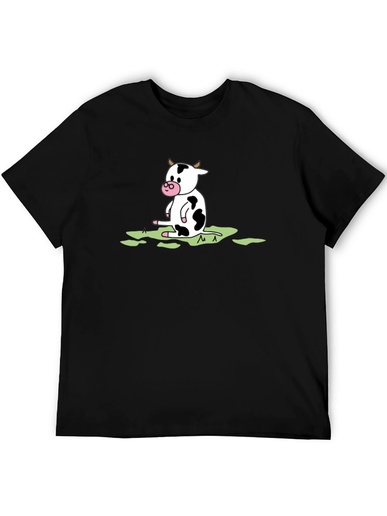Cow Graphic Black T-Shirt