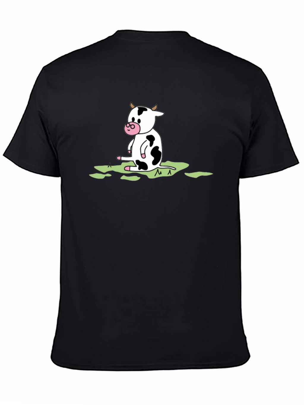 Cow Graphic Black T-Shirt