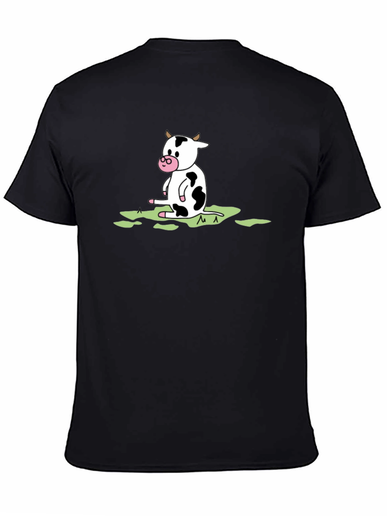 Cow Graphic Black T-Shirt