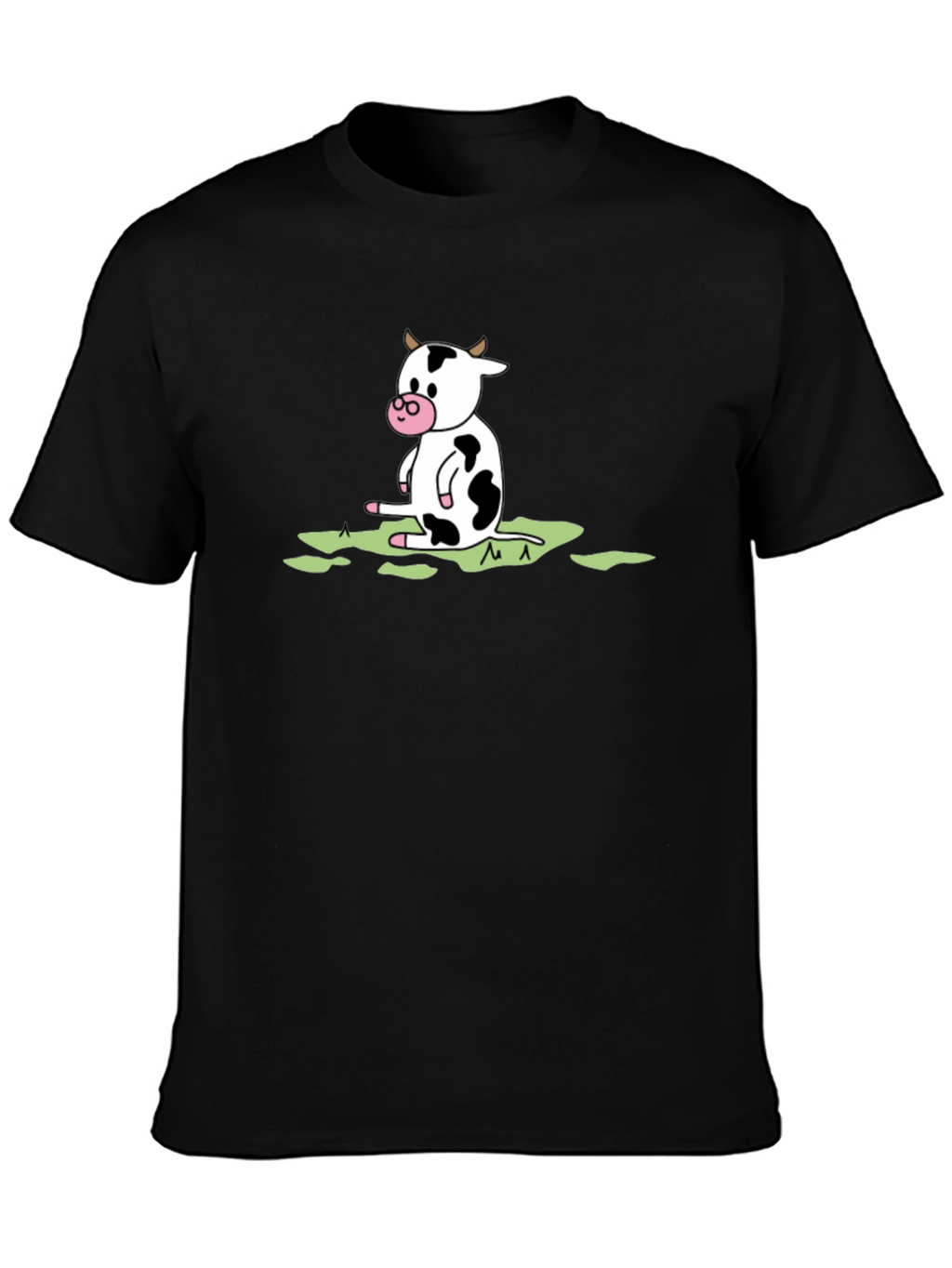 Cow Graphic Black T-Shirt