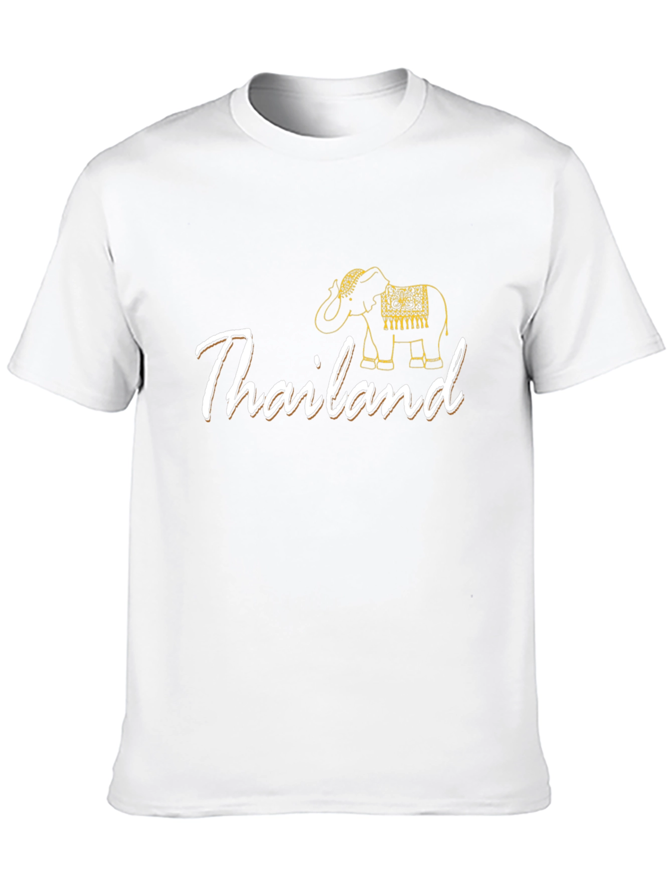 Thailand Elephant Graphic Black T-Shirt