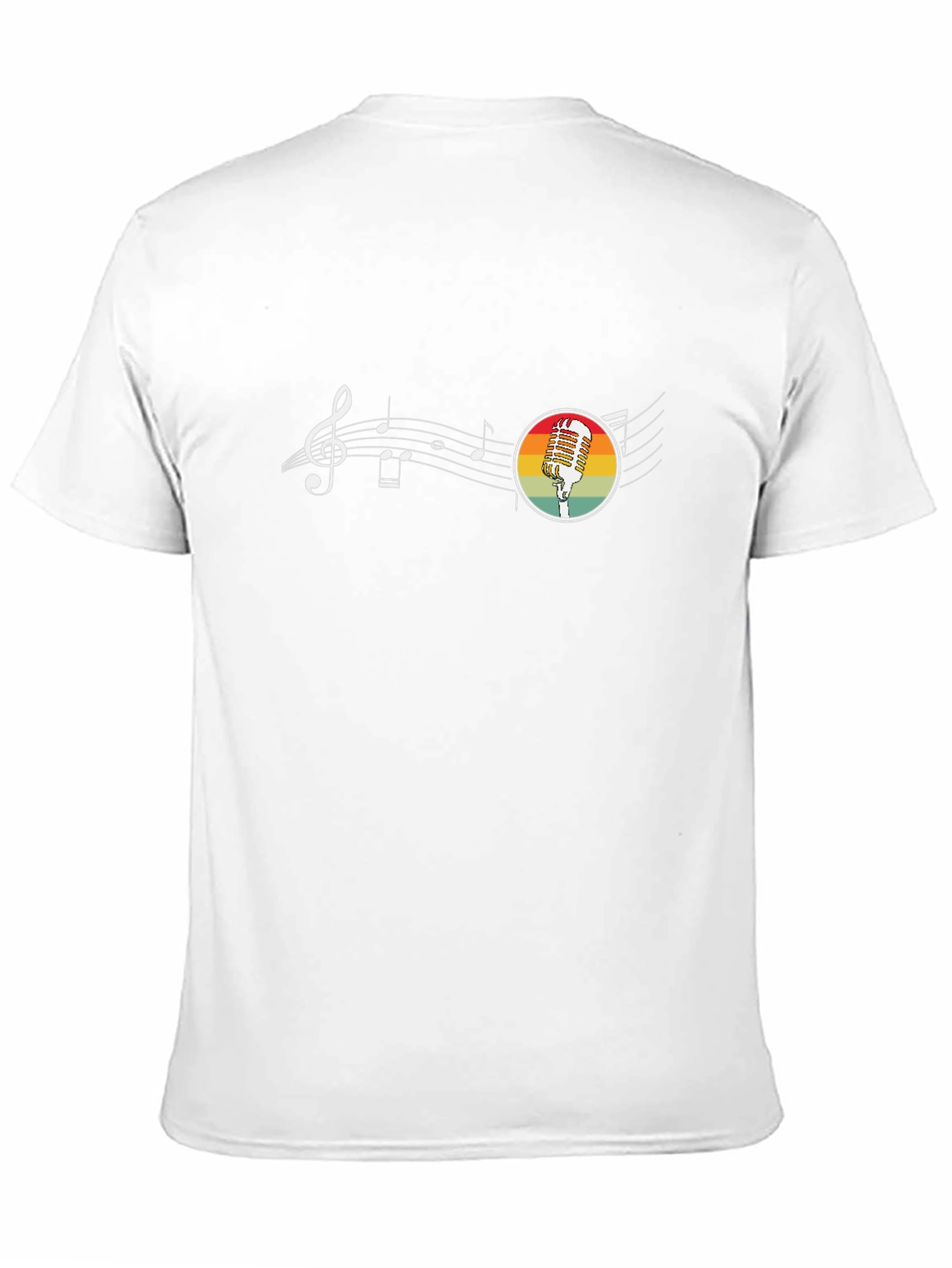 Retro Microphone Music T-Shirt