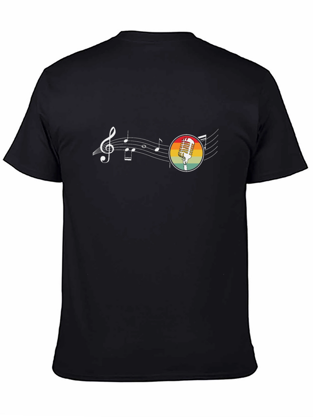 Retro Microphone Music T-Shirt