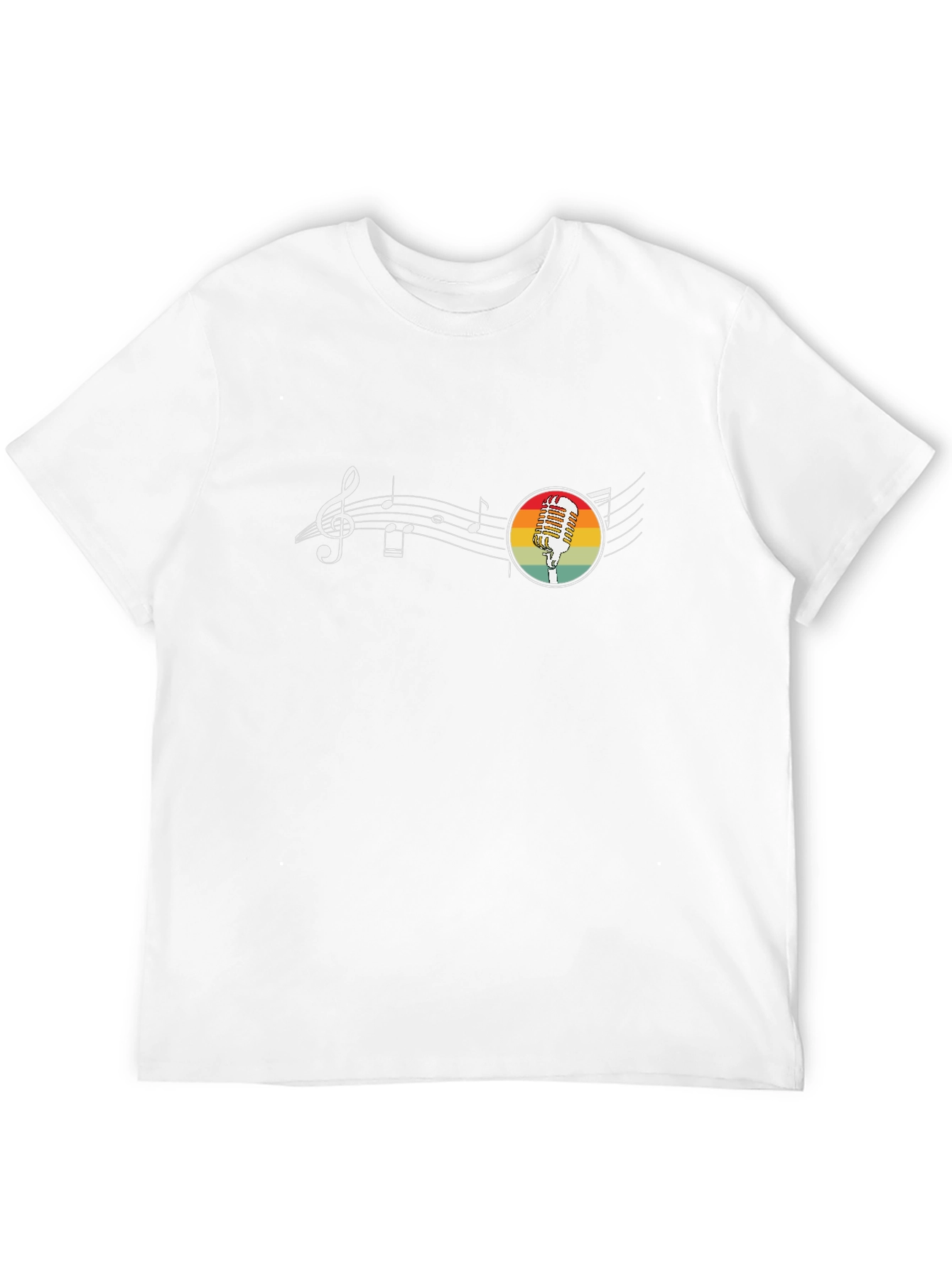 Retro Microphone Music T-Shirt