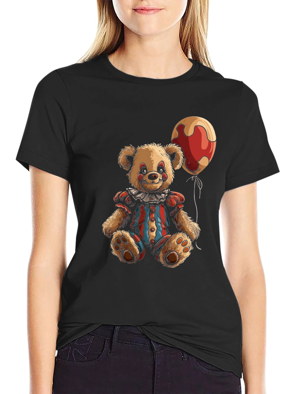 Clown Bear T-Shirt - Graphic Print