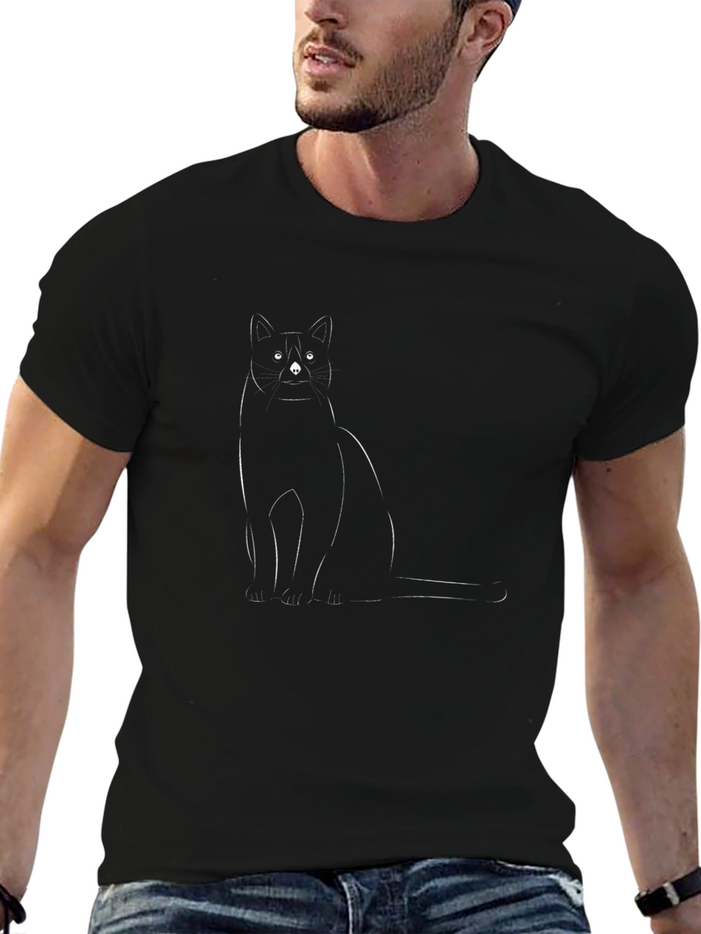 Black Cat Graphic T-Shirt Unisex Tee