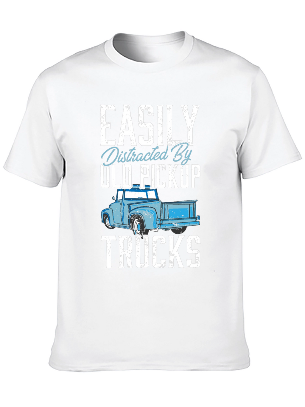 Easily Distracted By Old Pickup Trucks Graphic T-Shirt