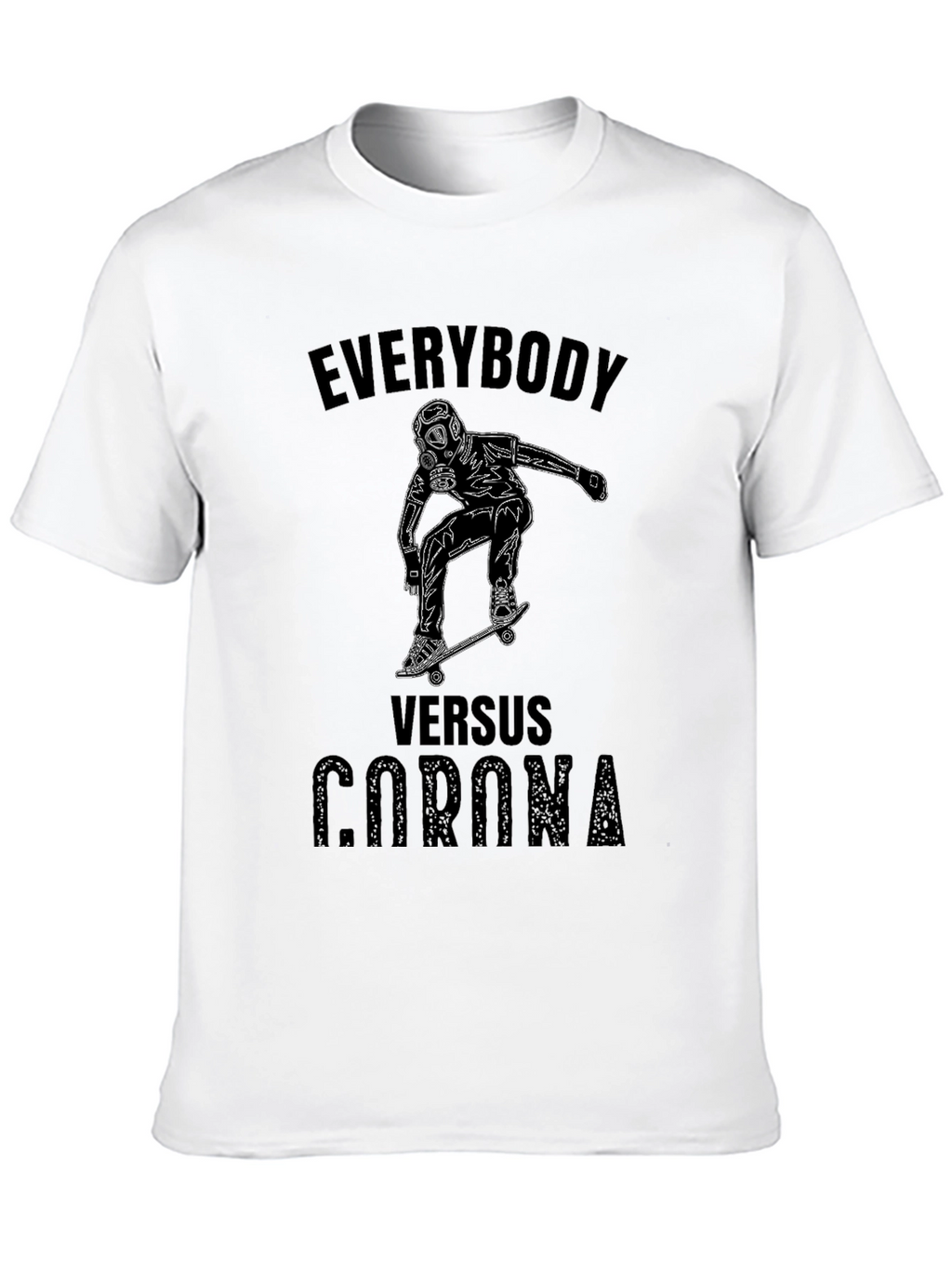 Everybody Versus Corona Black T-Shirt