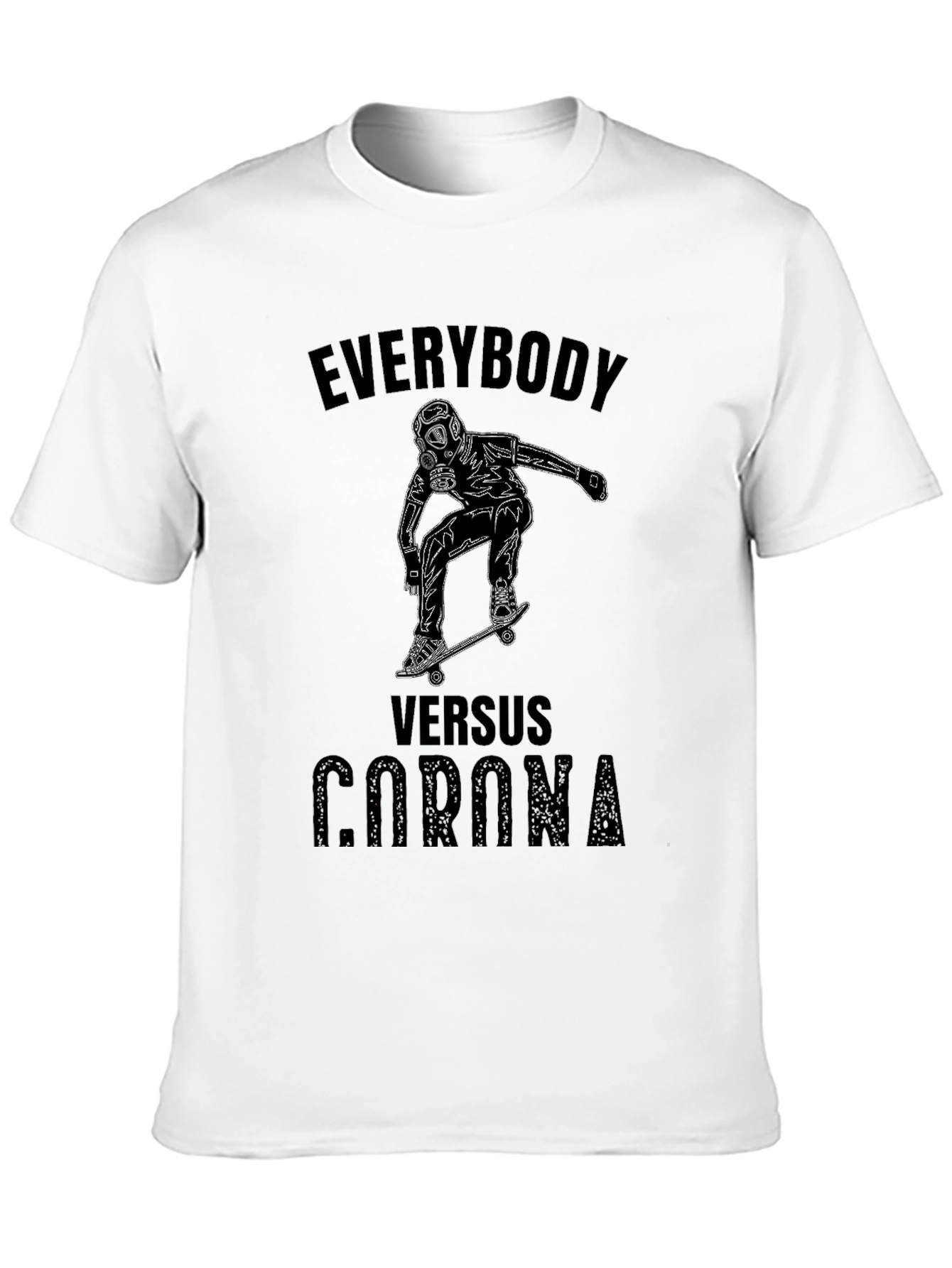 Everybody Versus Corona Black T-Shirt