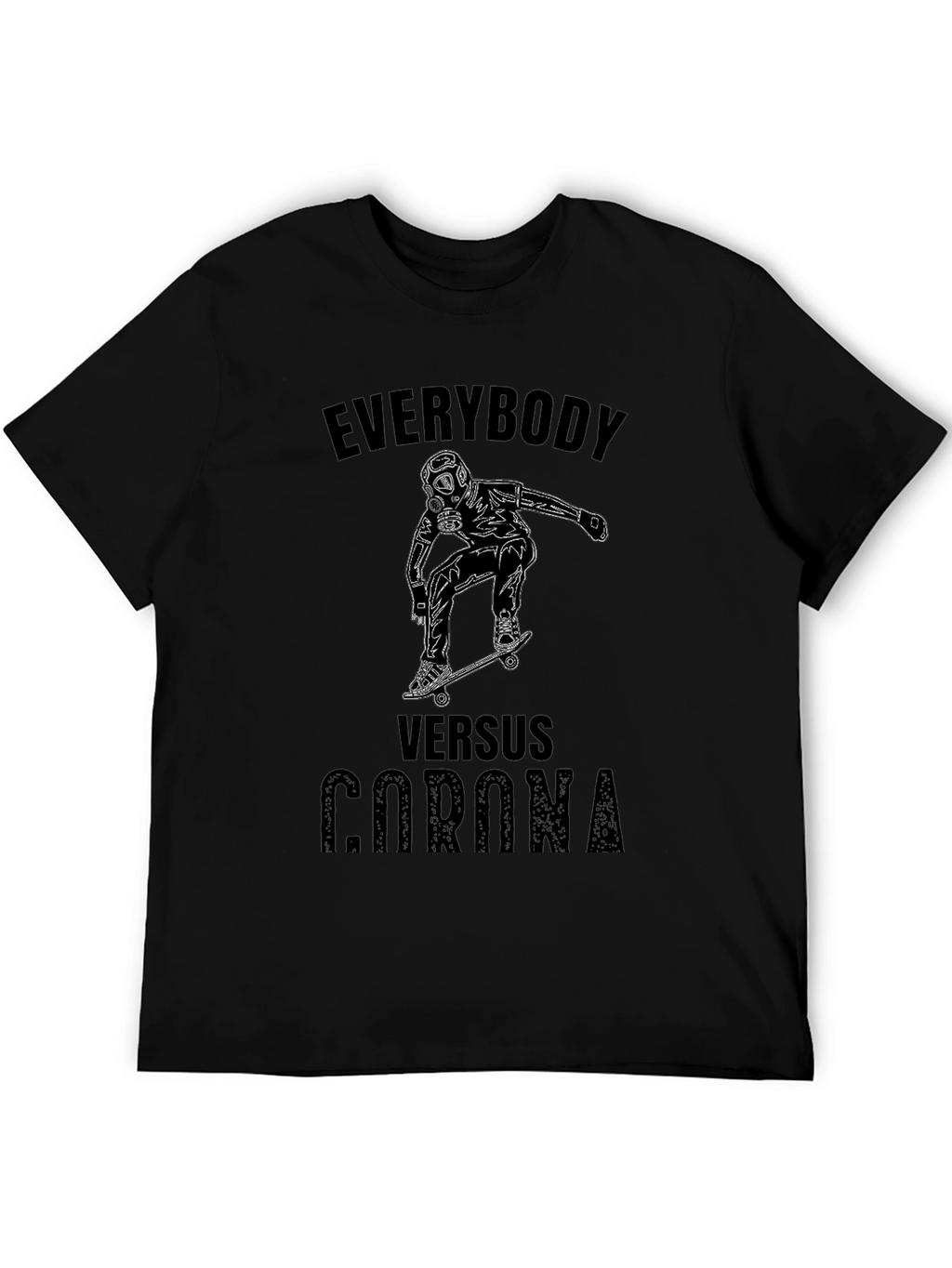 Everybody Versus Corona Black T-Shirt