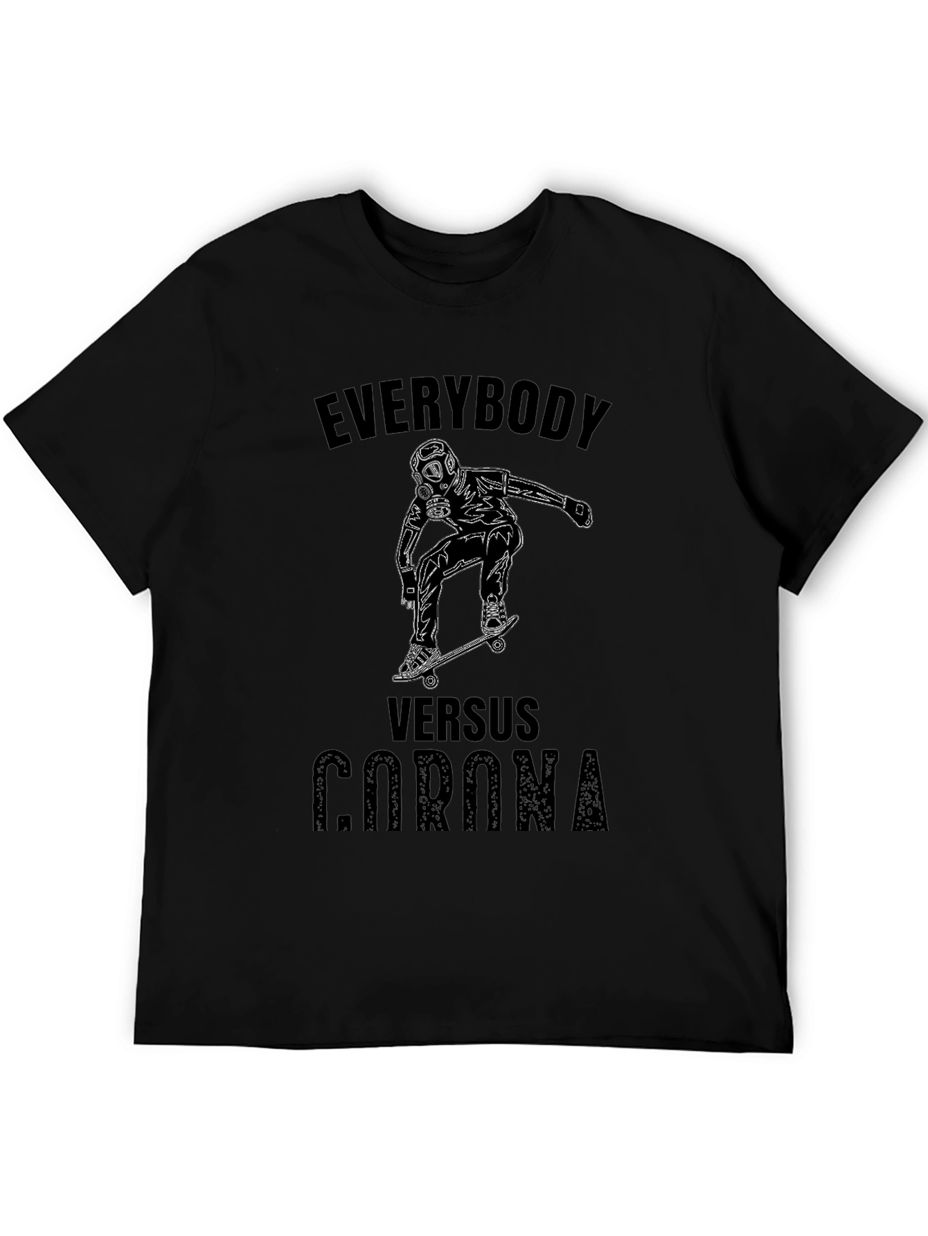 Everybody Versus Corona Black T-Shirt