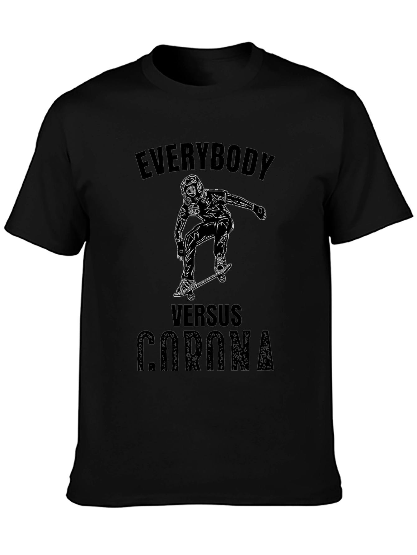 Everybody Versus Corona Black T-Shirt