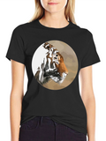 Tiger Portrait Graphic Tee - Mens Black T-Shirt