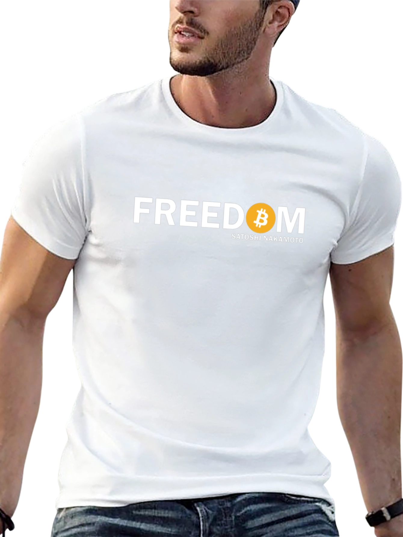 Bitcoin Freedom T-Shirt - Satoshi Nakamoto Design
