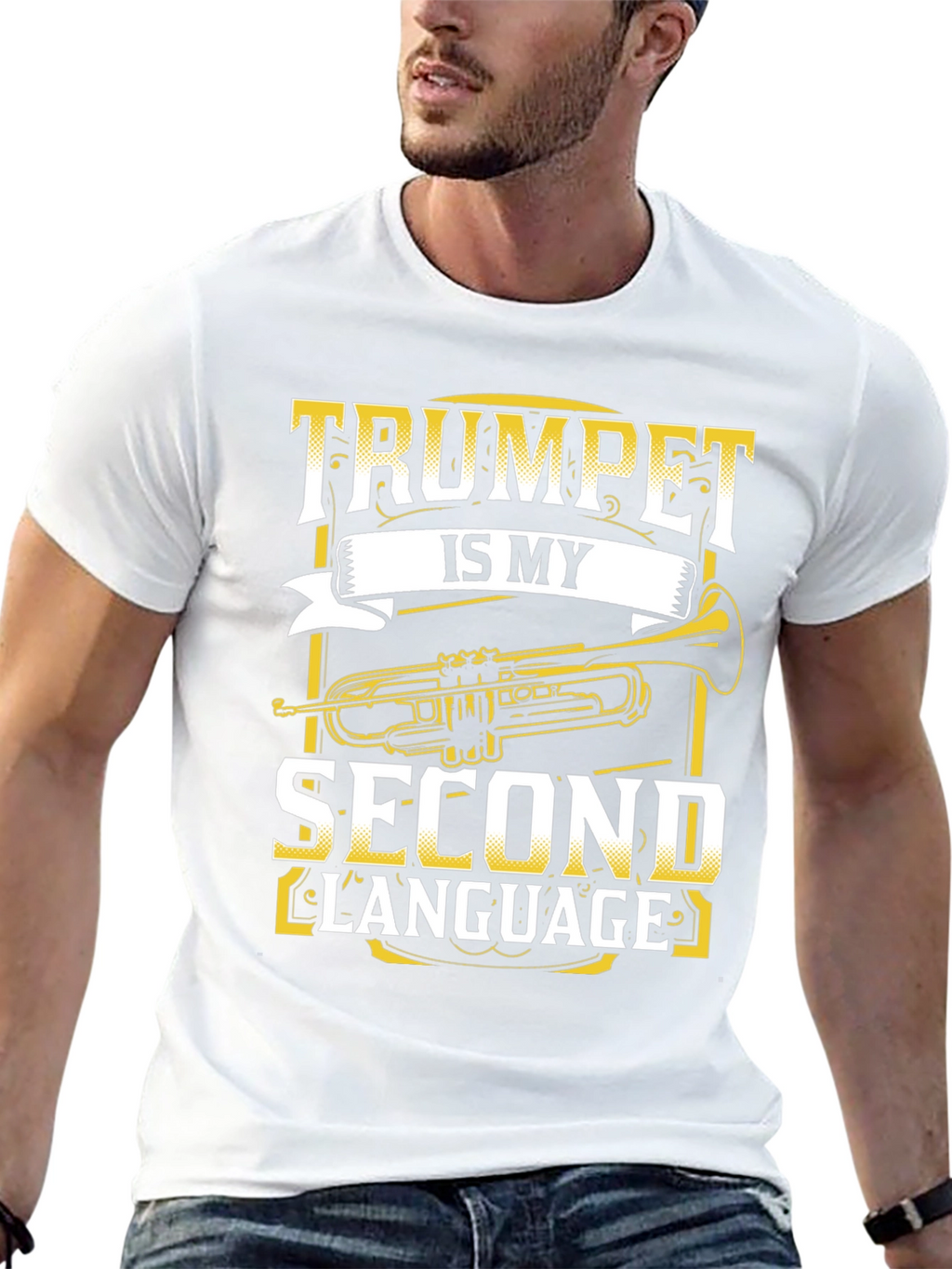 Trumpet is My Second Language T-Shirt