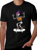 Cool Skeleton Skateboard T-Shirt