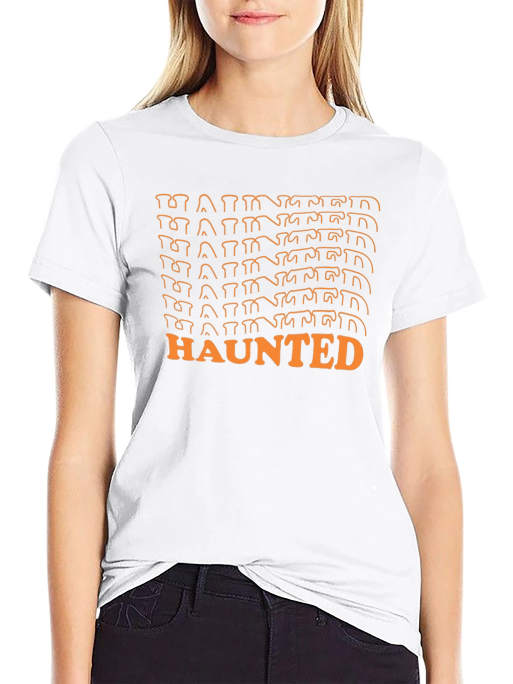 Haunted Graphic Tee - Spooky Season Shirt