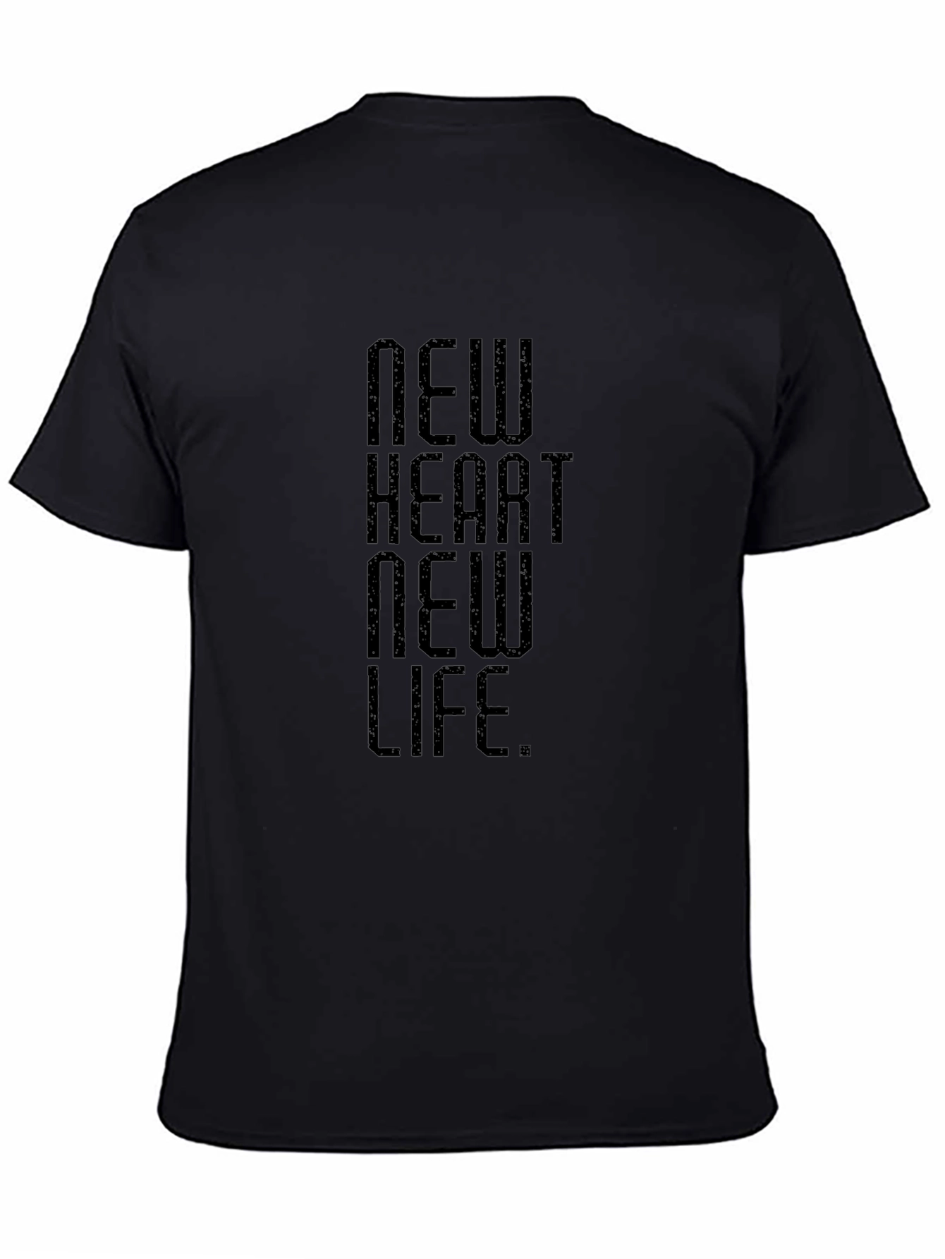 New Heart New Life Graphic Tee - Black