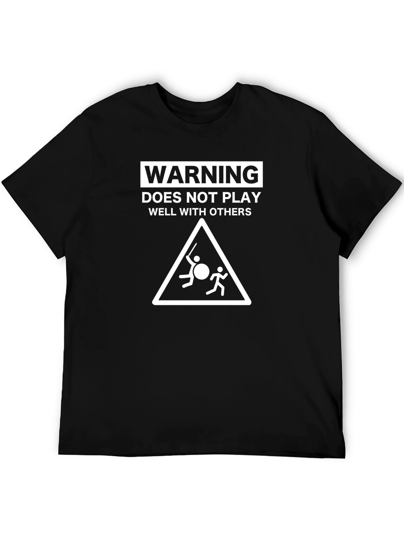 Warning Graphic Novelty T-Shirt