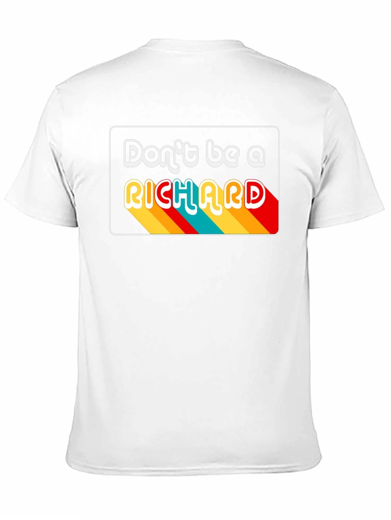 Dont Be A Richard Black Graphic T-Shirt
