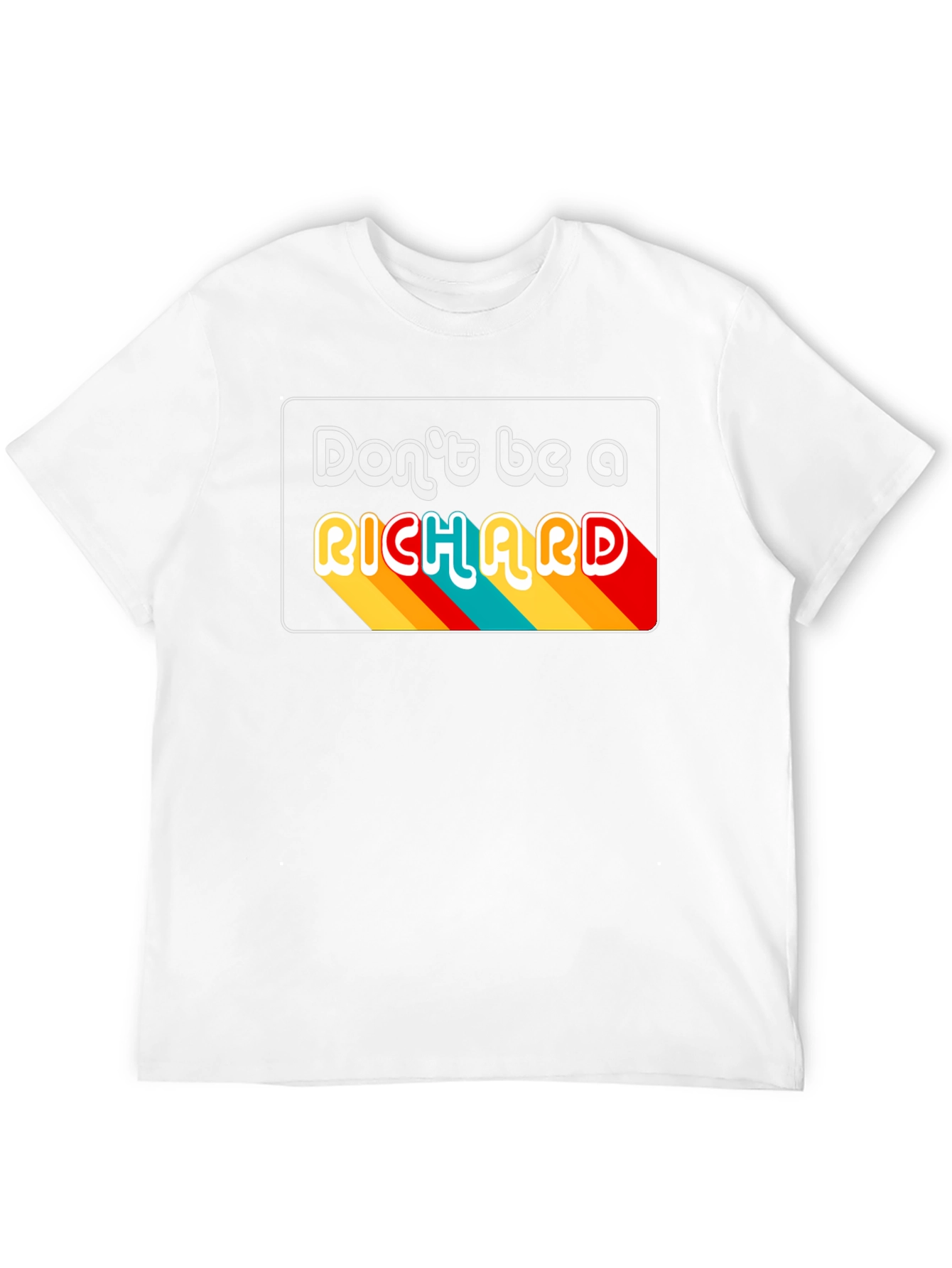 Dont Be A Richard Black Graphic T-Shirt