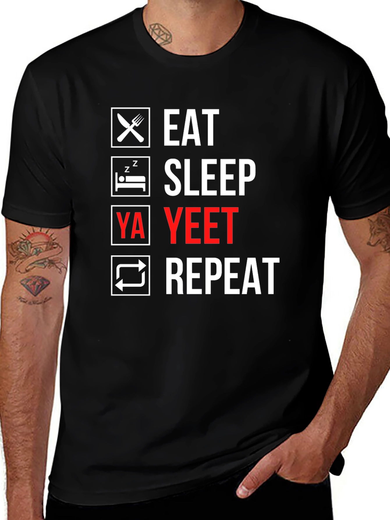 Eat Sleep Ya Yeet Repeat T-Shirt